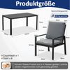 MeXo Gartenlounge-Set Garten-Essgruppe, (Gartenmöbel Set Aluminium, 7-tlg, 6x Sessel, 1x Esstisch, inkl. Auflagen, Polywood Tischplatte), Outdoor Loungemöbel Sitzgruppe Essgruppe Garnitur für 6 Personen Bild 2