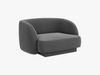 Micadoni Sessel Miley 1-Sitzer Samt Bluvel Grau Bild 2