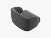 Micadoni Sessel Miley 1-Sitzer Samt Bluvel Grau Bild 3