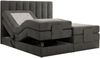 Boxspringbett mit elektrisch verstellbaren Matratzen, zwei Bettkästen und einem Topper - COMFORTO - 200 x 200 cm - Dunkelgrau Velvet - H3 Bild 4