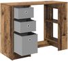 vidaXL Schreibtisch mit Regal Altholz 100 x 40 x 75 cm Holzwerkstoff 8000458 Bild 5
