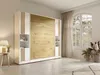 Vente-unique - RAPILI Bett Holz, Platte BeigeWeiß - B 51,2 cm239,2 cm x H 225,2 cm x L 279 cm Bild 2