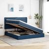 vidaXL Bett mit Stauraum und LED mit LED Blau 160 x 200 cm Polyester 3372494 Bild 4