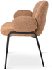 GOEURVANT 1235 Esszimmerstühle 4er-Set, Polsterstühle, Chenille - Orange Bild 5
