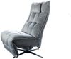 KAWOLA Sessel MIKO Relaxsessel drehbar Velvet steingrau 115 x 94 x 75 cm Bild 3