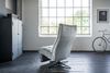 KAWOLA Sessel MIKO Relaxsessel drehbar Velvet steingrau 115 x 94 x 75 cm Bild 4
