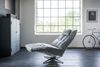 KAWOLA Sessel MIKO Relaxsessel drehbar Velvet steingrau 115 x 94 x 75 cm Bild 5