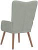vidaXL Relaxsessel Hellgrau Samt [327655] Bild 5