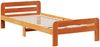vidaXL Massivholzbett ohne Matratze Wachsbraun 75x190 cm Kiefernholz 3309064 Bild 5