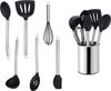 ECHTWERK Küchenorganizer-Set, (Set, 7-tlg), Kochbesteck mit Edelstahlgriff, Antihaft-Silikon, mit Utensilienhalter Bild 5