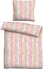 Traumhaft schlafen - Castell - Markenbettwäsche Baumwoll Seersucker Bettwäsche 0020372 LÄNGSSTREIFEN, rot, 1x 155x220 cm + 1x 80x80 cm Bild 2