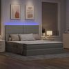 vidaXL Bett mit Stauraum und LED Hellgrau 160 x 200 cm Polyester 3372363 Bild 5