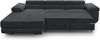 AX LIVING Cord Couch L Form – Arborio L 280 cm Ecksofa in Dunkelgrau Bild 3