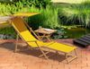 Liegestuhl Deckchair gelb klappbare Sonnenliege Gartenliege Strandstuhl Gartenmöbel 10-302 N KH Bild 3