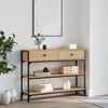 Konsolentisch, Beistelltisch, Konsole Sonoma-Eiche 100x25x75 cm Holzwerkstoff Bild 2