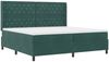 vidaXL Boxspringbett mit Matratze Dunkelgrün 200x200 cm Samt 3341975 Bild 4