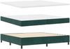 vidaXL Boxspringbett mit Matratze Dunkelgrün 200x200 cm Samt 3341975 Bild 5