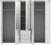 Kleiderschrank >Indianapolis< in Schneeeiche - 254,4x216,6x62,1cm (BxHxT) Bild 4