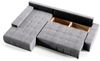 Beautysofa Ecksofa Draco L, Grau, Dunkelgrau, inkl. Wellenfedern Ecke mit Einfügung, mit Schlaffunktion Bild 2