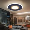LED Deckenleuchte, Metall, dimmbar, Fernbedienung, D 37,2 cm Bild 4