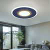 LED Deckenleuchte, Metall, dimmbar, Fernbedienung, D 37,2 cm Bild 2