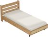 Einzelbett Kvænangen 100x200 cm Eiche-/Rattan-Optik [en. casa] Bild 5