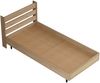 Einzelbett Kvænangen 100x200 cm Eiche-/Rattan-Optik [en. casa] Bild 3