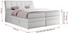 Boxspringbett, Stauraumbett, Bett mit Multipocket-Matratze und Topper - GOLD-10-KING - 160x200cm - Weiß Kunstleder - H4 Bild 5