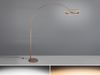Große LED Bogenlampe AMADOR dimmbar aus Metall Coffee, Höhe 205cm Bild 3