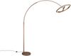 Große LED Bogenlampe AMADOR dimmbar aus Metall Coffee, Höhe 205cm Bild 2