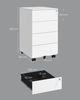 Songmics Rollcontainer abschließbar mit 4 Schubladen, Stahl wolkenweiß, 45,1 x 39 x 69,3 cm Bild 5