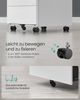 Songmics Rollcontainer abschließbar mit 4 Schubladen, Stahl wolkenweiß, 45,1 x 39 x 69,3 cm Bild 4