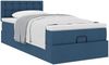 vidaXL Ottoman-Bett mit Matratze Blau 90x200 cm Stoff 3311600 Bild 5