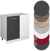 Eckunterschrank R-Line Schwarz Beton 86 cm AP Eiche Vicco Bild 5