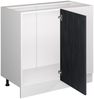 Eckunterschrank R-Line Schwarz Beton 86 cm AP Eiche Vicco Bild 4