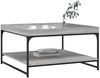 vidaXL Couchtisch Grau Sonoma 80x80x45 cm Holzwerkstoff und Eisen 832816 Bild 3