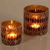 Marokkanisches Mosaik Windlicht Rayan Gelb 2 er Set Bild 2