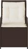vidaXL Gartenbank 2 pcs Braun Poly-Rattan 3394486 Bild 5