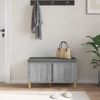 vidaXL Flurbank mit Kissen mit Speicher Graues Sonoma 80 x 38 x 46 cm 891533 Bild 4