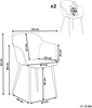 Esszimmerstuhl 2er Set ELIM Orange Bild 2