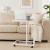 Relaxdays Beistelltisch in C-Form mit Rollen Bild 3