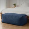 Green Bean® Indoor Sitzhocker Pouf 70x33x28cm EPS-Perlen Füllung -Home Linen Kuschelig Weich Waschbar - Drinnen Bodenkissen Liegekissen Sitzkissen Sitzhocker Sessel Kinder Erwachsene Stoff Dunkelblau Bild 2