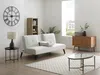 Vente-unique - CLOSIPA Sofa Stoff Beige - B 91 cm x H 85 cm x L 182 cm Bild 2