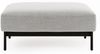 Selsey 'Solianero' Polsterhocker, hellgrau, 100 x 87 cm ca. 42 x 100 x 87 cm Bild 2