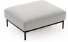 Selsey 'Solianero' Polsterhocker, hellgrau, 100 x 87 cm ca. 42 x 100 x 87 cm Bild 3