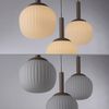 JUST LIGHT 15177-39 NAMI Pendelleuchte 3-flammig sandfarben Comfort Lift Bild 2