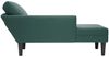 vidaXL Chaiselongue mit Kissen und Rechter Armlehne Dunkelgrün Samt 4009809 Bild 5
