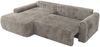 Ecksofa, L-förmiges, lose Kissen, DL-Schlaffunktion, (H 100 x T 187 x B 273 cm) - CUBO L - Cord Grau - linke Seite Bild 5
