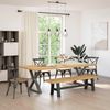vidaXL Esszimmerbank NOAIN A-Form-Beine 180x40x45 cm Massivholz Kiefer 4100048 Bild 2