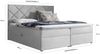 99rooms Pietro Boxspringbett 140x200 cm Velours MONOLITH Dunkelblau Bild 4